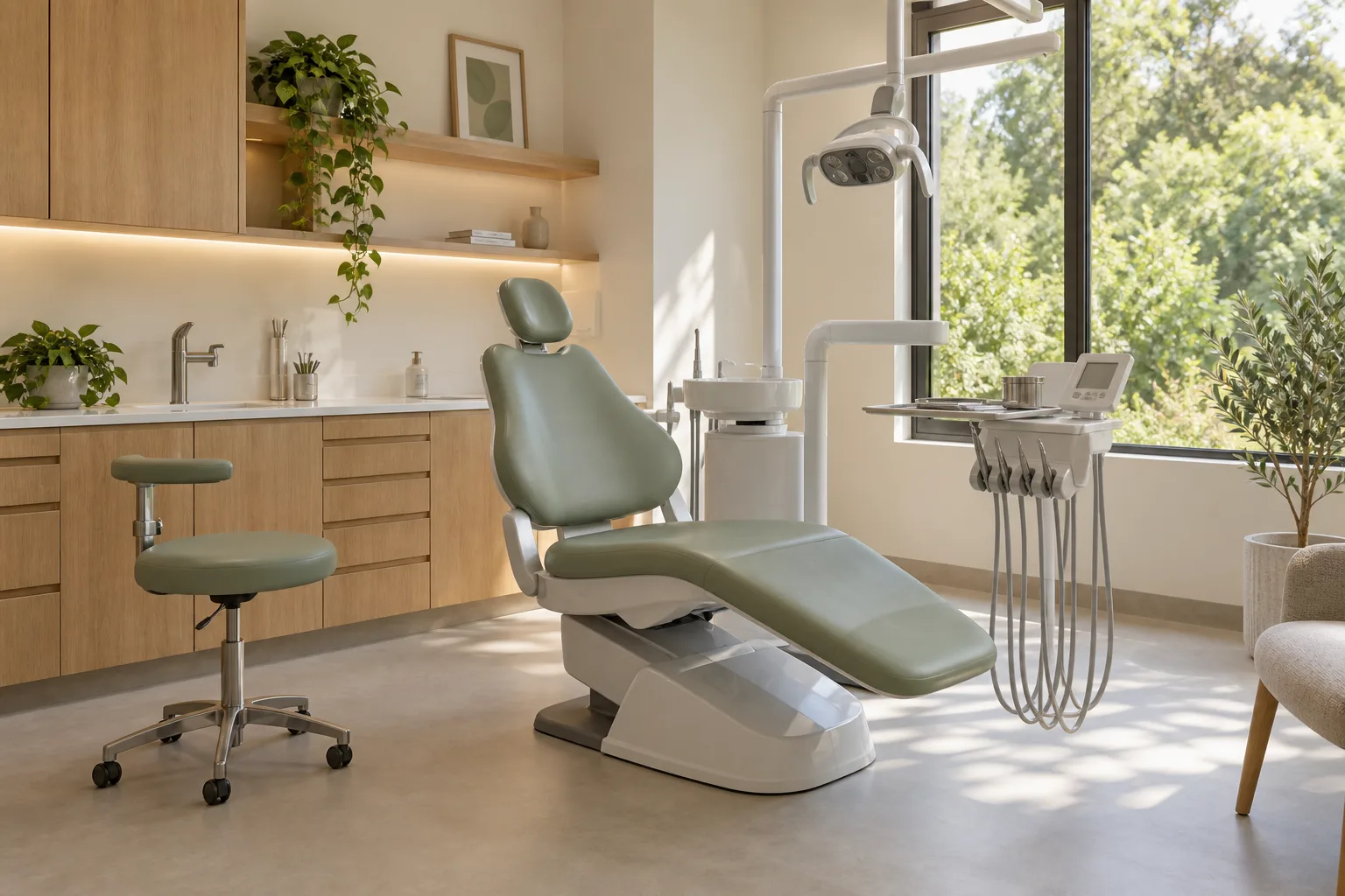 A welcoming dental treatment room