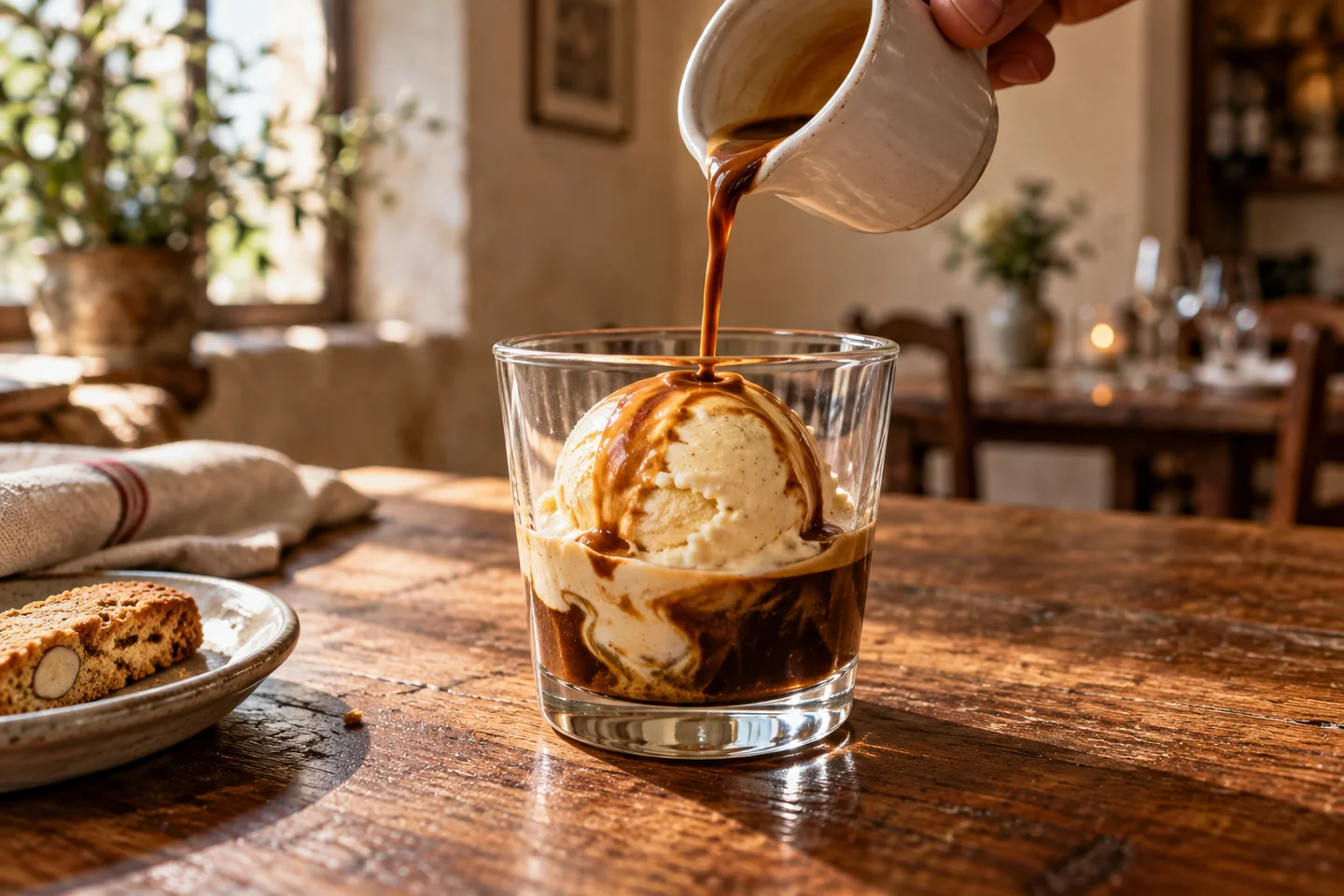Affogato al caffè