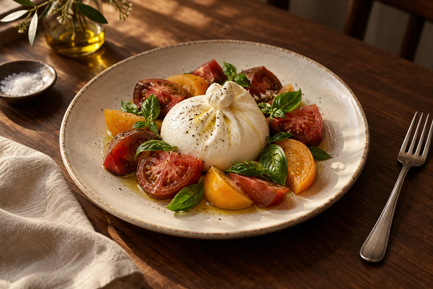 Burrata & tomatoes